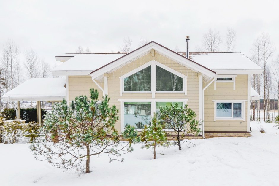 Дом в Сканди стиле фасад