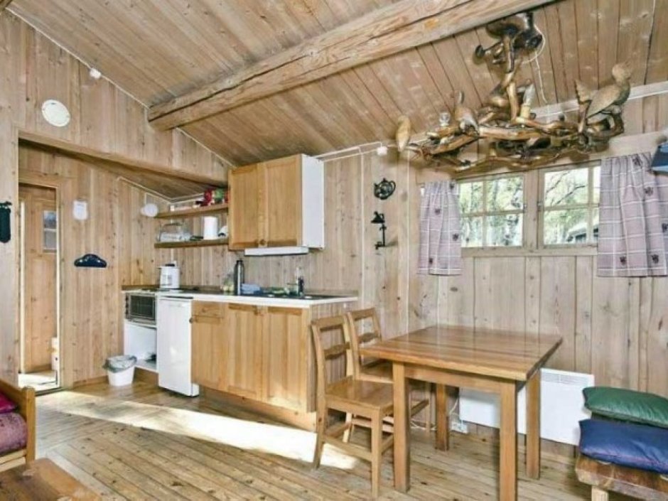 Кухня в маленьком доме внутри
