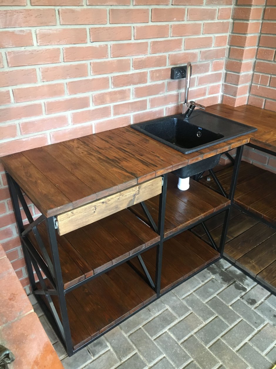 Металлическая кровать стиль лофт ЛК-1гексима