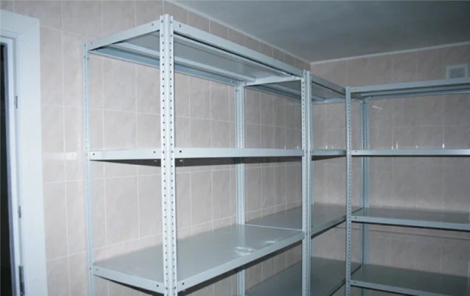 Стеллажи из профильной трубы 80на80 промышленные