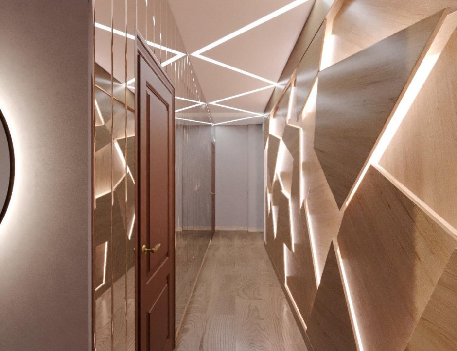 Консоль с зеркалом в прихожую