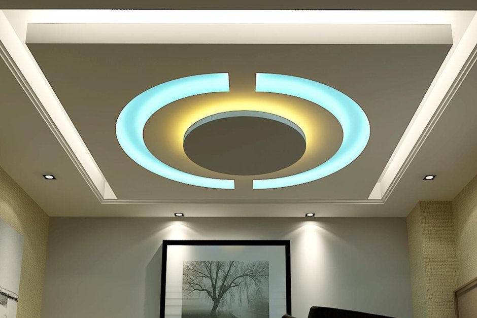 Натяжной потолок с подсветкой