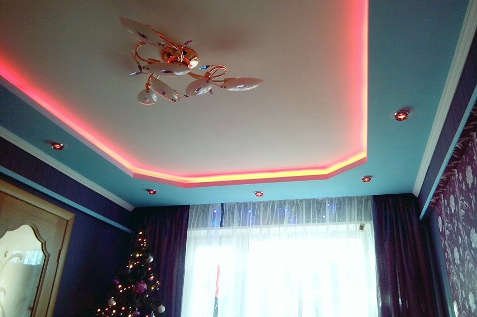 Кессонный потолок из гипсокартона