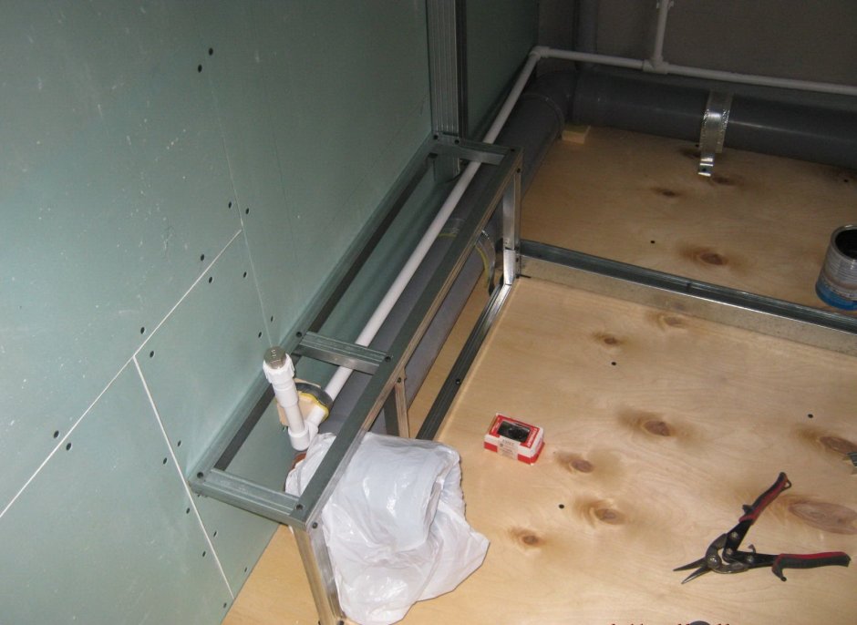 Каркас под ванну из профиля