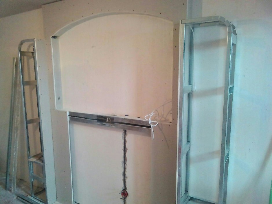 Каркас для ниши из профиля