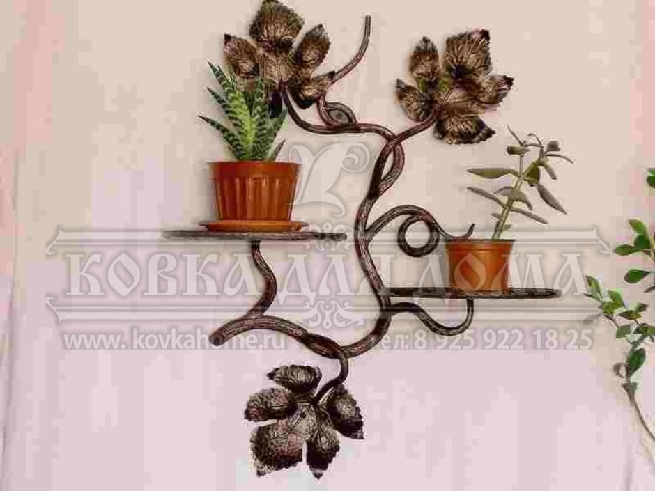 Настенные полки для цветов