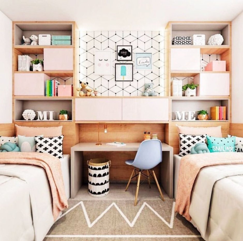 Планировка узкой длинной комнаты для детской