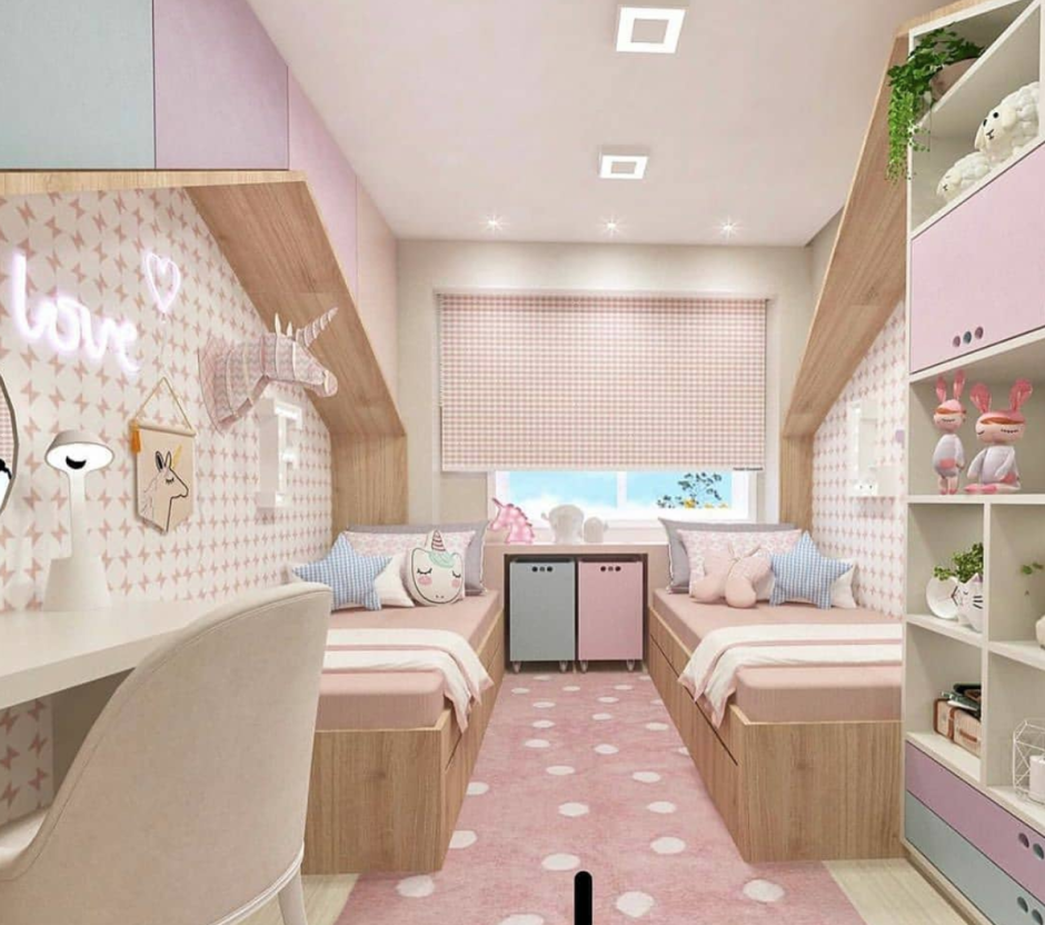 Планировка комнаты для девочки