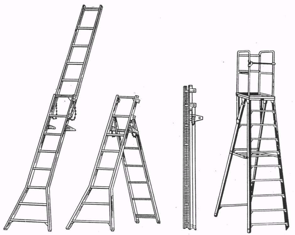 Лестница инвентарная приставная 2,3 ЦНИИОМТП 3257.00.000