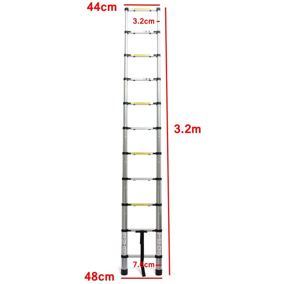 Лестница приставная из профиля 20*40