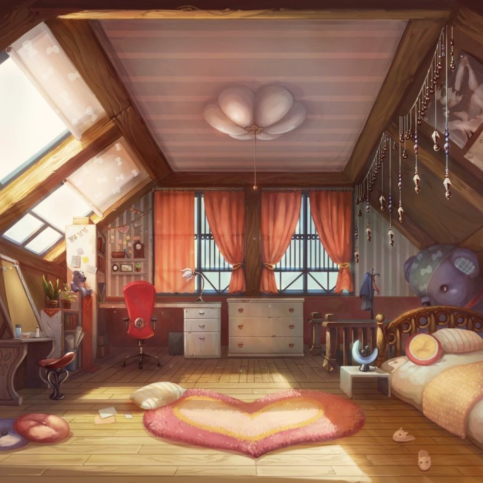 Аниме комнаты для гача лайф