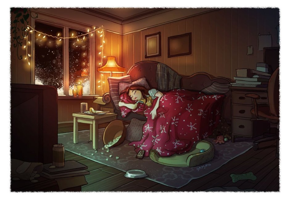 YAOYAO ma van as иллюстрации новый год