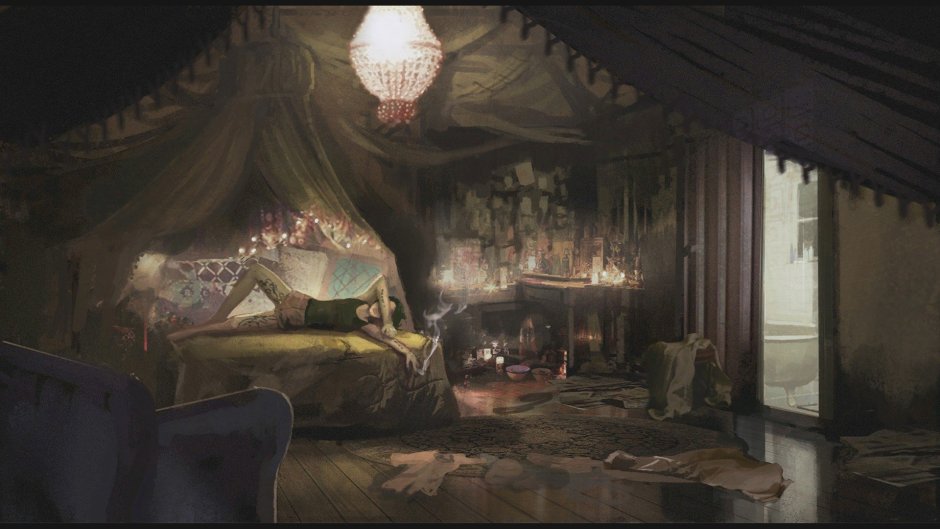 Resident Evil 7 спальня