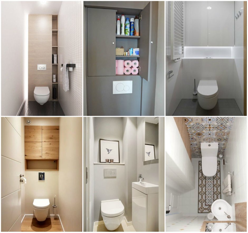 Интерьер туалета маленького