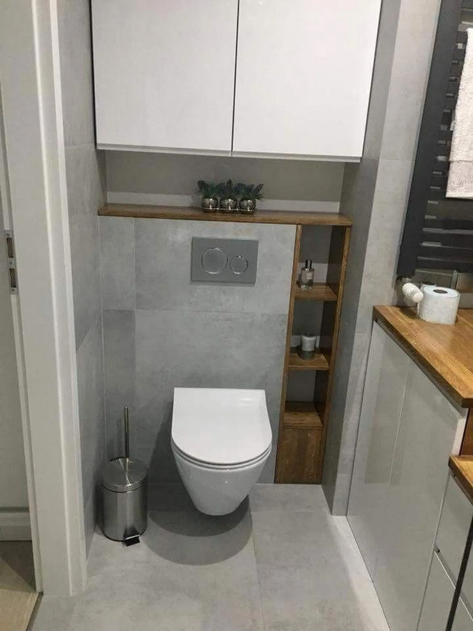 Жалюзийные дверцы в туалете