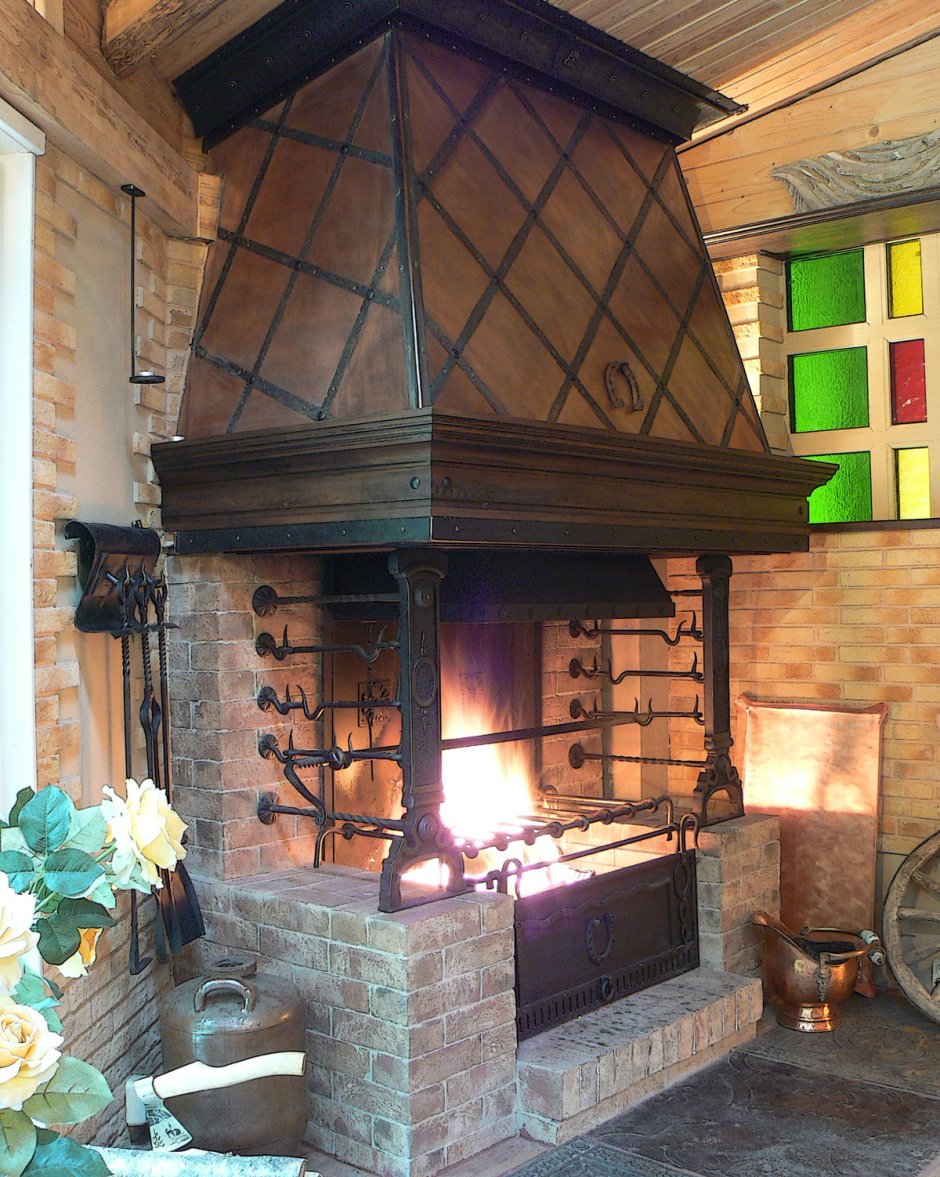 Камин барбекю