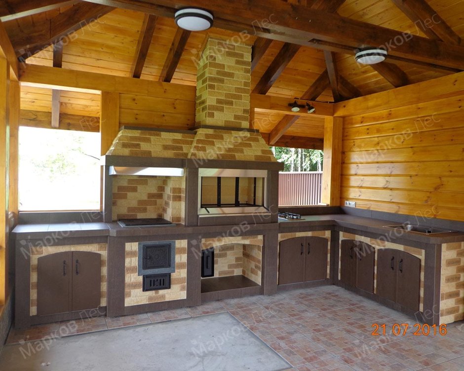 Барбекю комплекс с беседкой