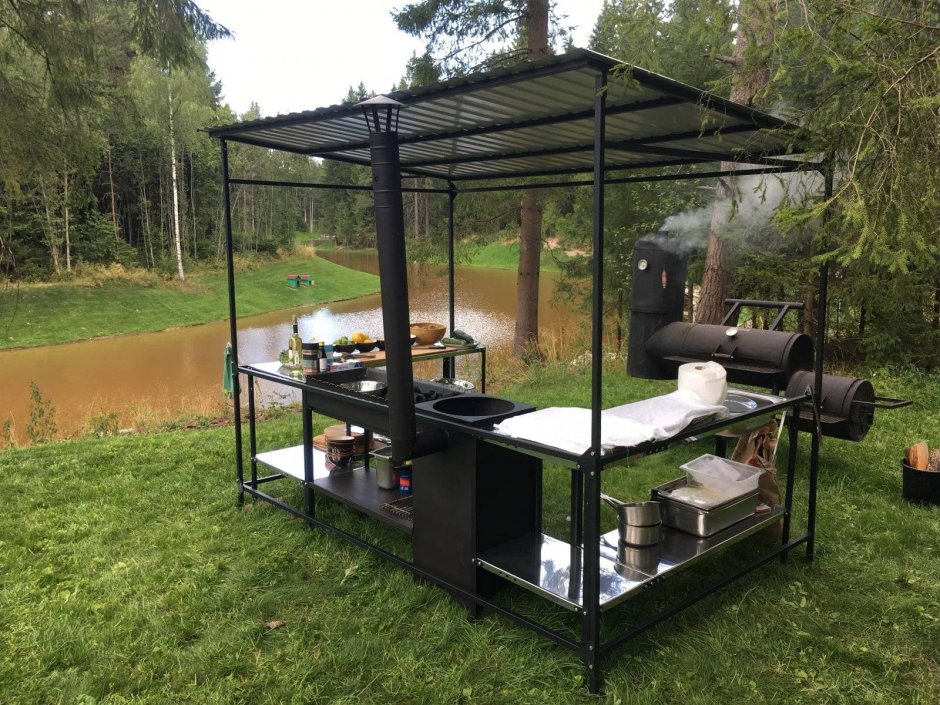 Мангал ная зона на даче