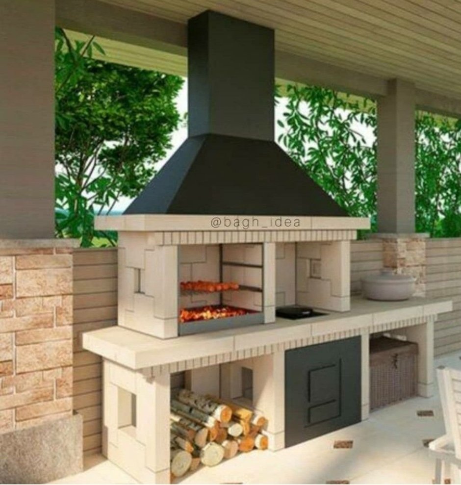 Барбекю из газоблоков