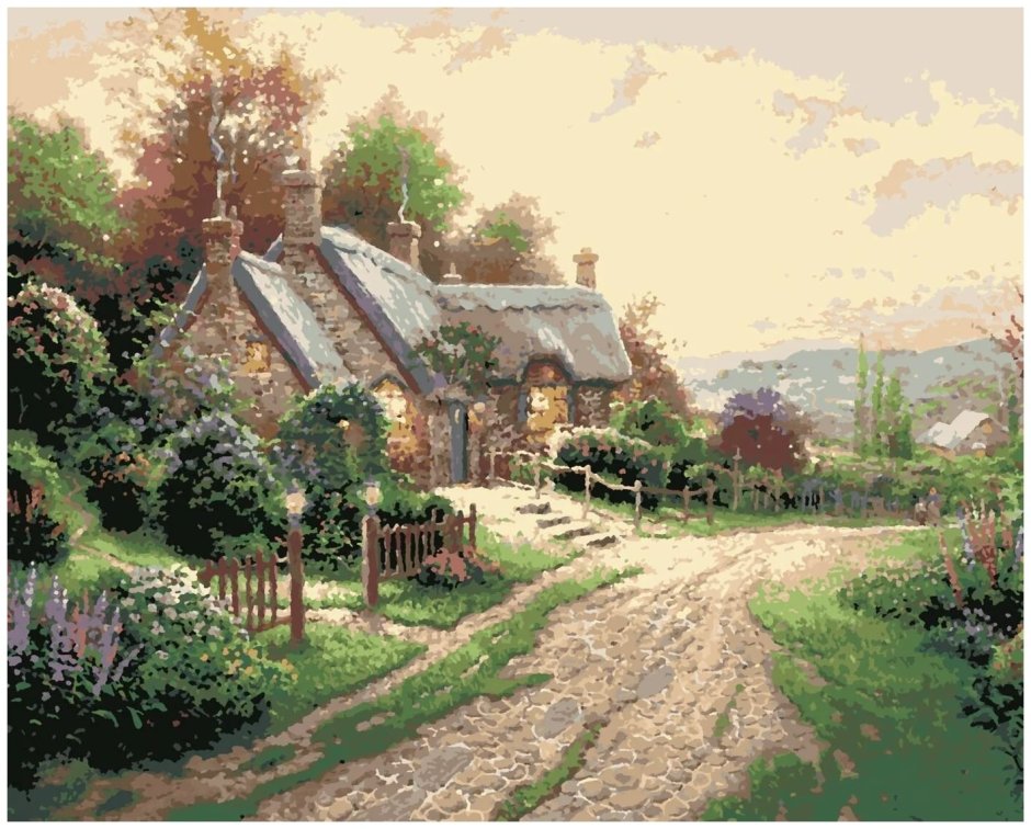 Картина Томас Кинкейд домик в деревне
