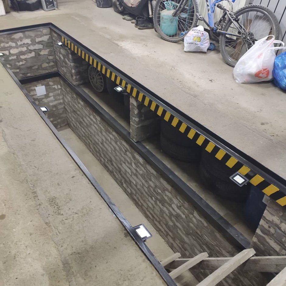 Яма с погребом в гараже чертежи