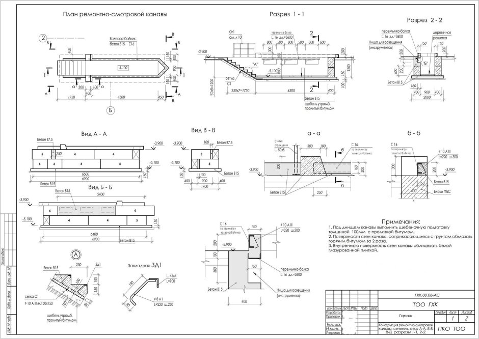 Смотровая яма в гараже