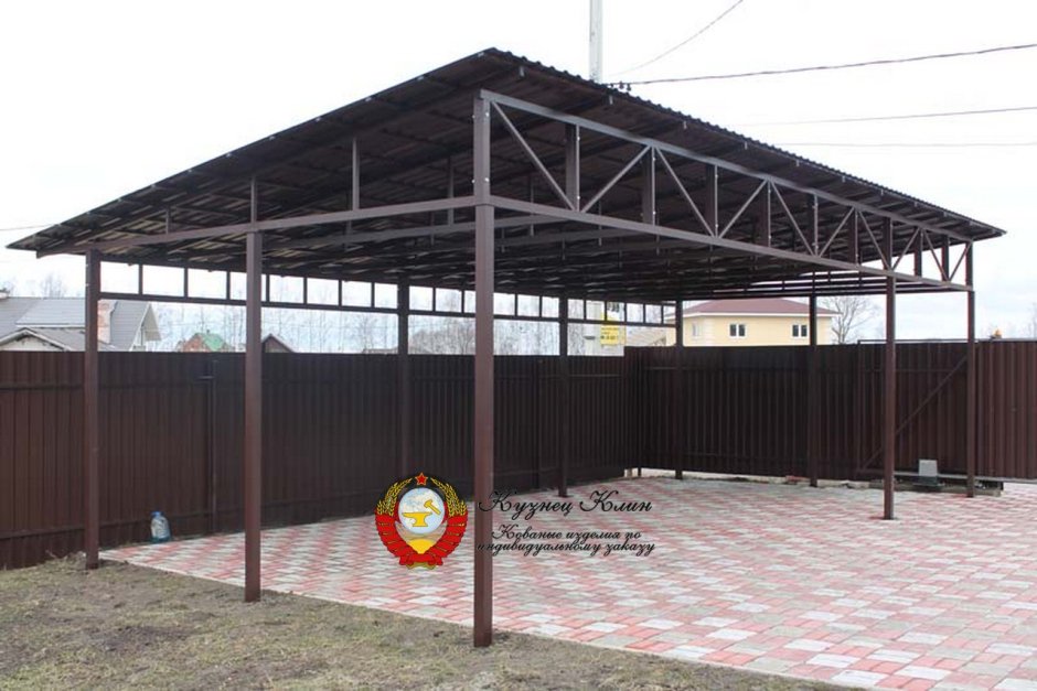 Навес односкатный 4х12