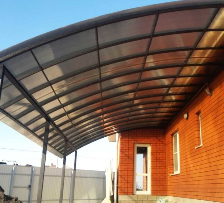 Навес двухскатный 6000 на 5300