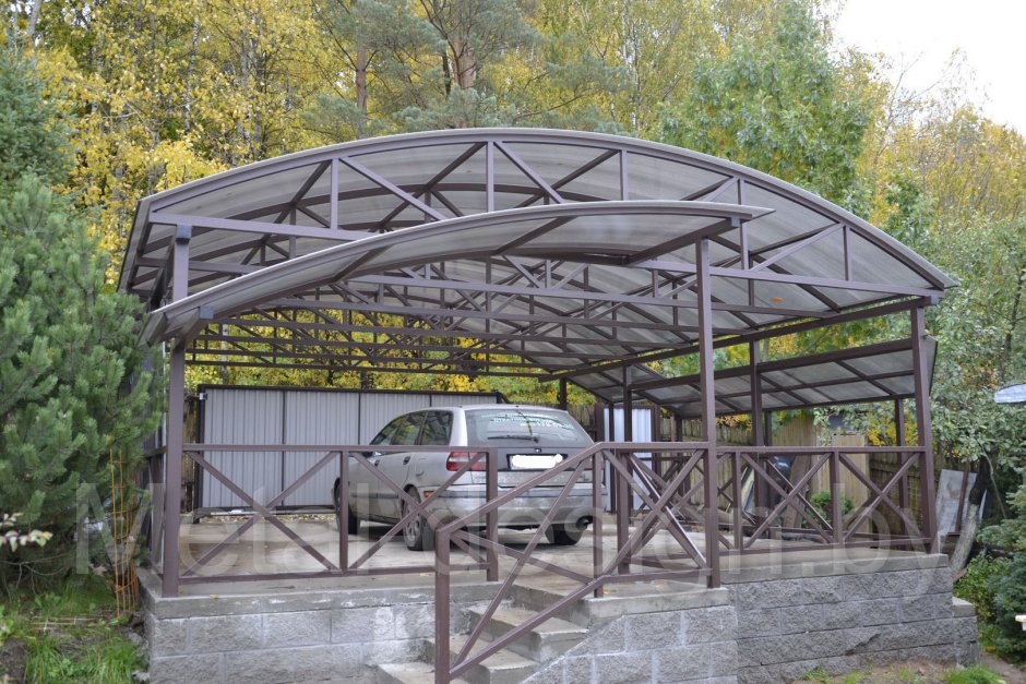 Навес 15на6 один Скат