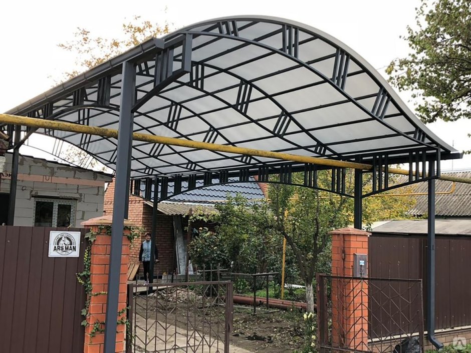 Навес 3х3 односкатный