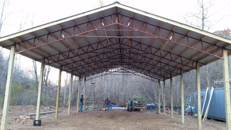 Козырьки из поликарбоната из трубы 40х20