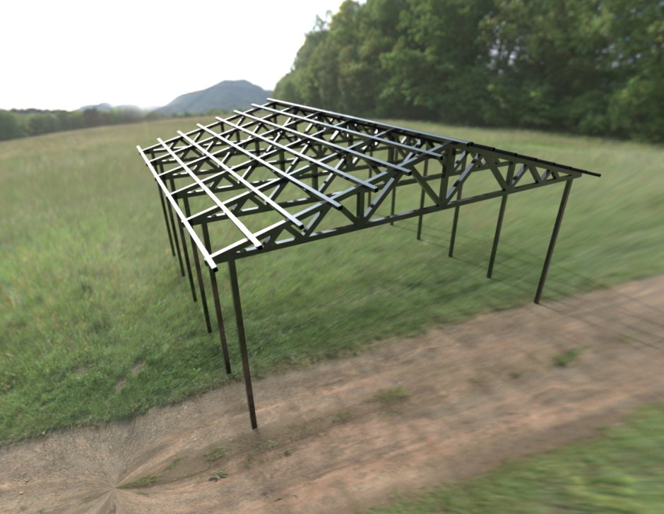 Ферма односкатная 12 м