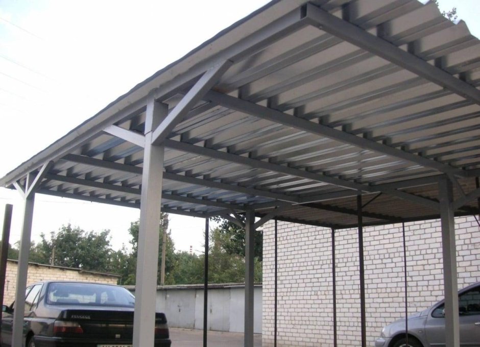 Односкатный навес 8500*6500