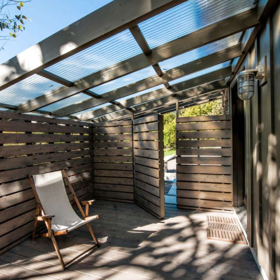 Пергола в стиле лофт