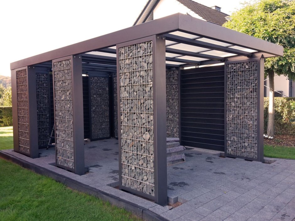 Пергола в стиле лофт