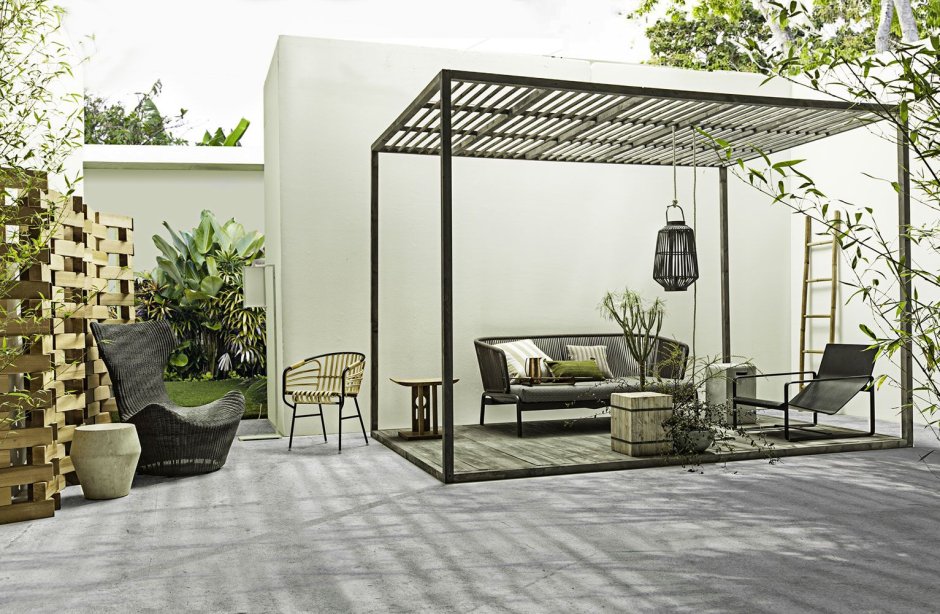 Беседки-перголы в стиле лофт