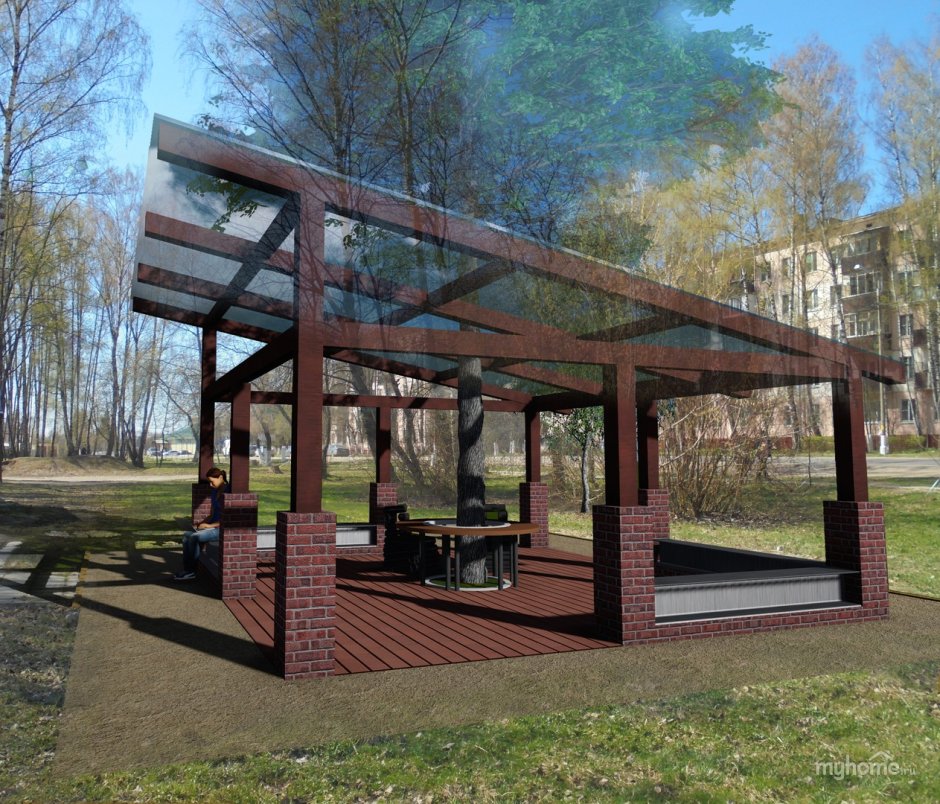 Барнхаус пергола