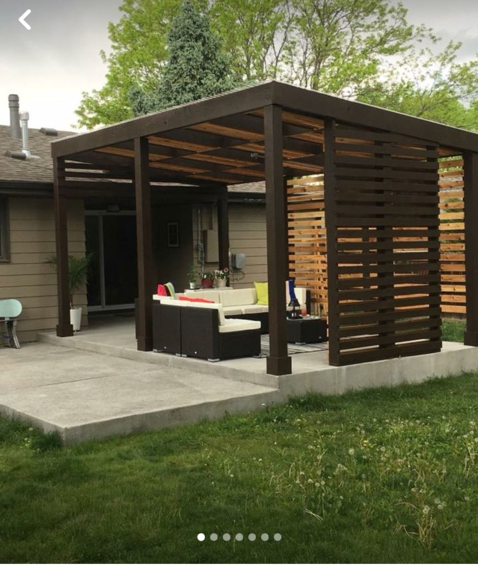 Навес в современном стиле