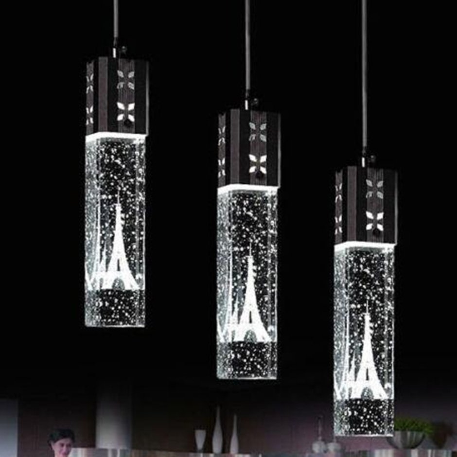 New Tower led Crystal Ceiling Light Bubble Bar Pendant Lamp Lighting Chandelier