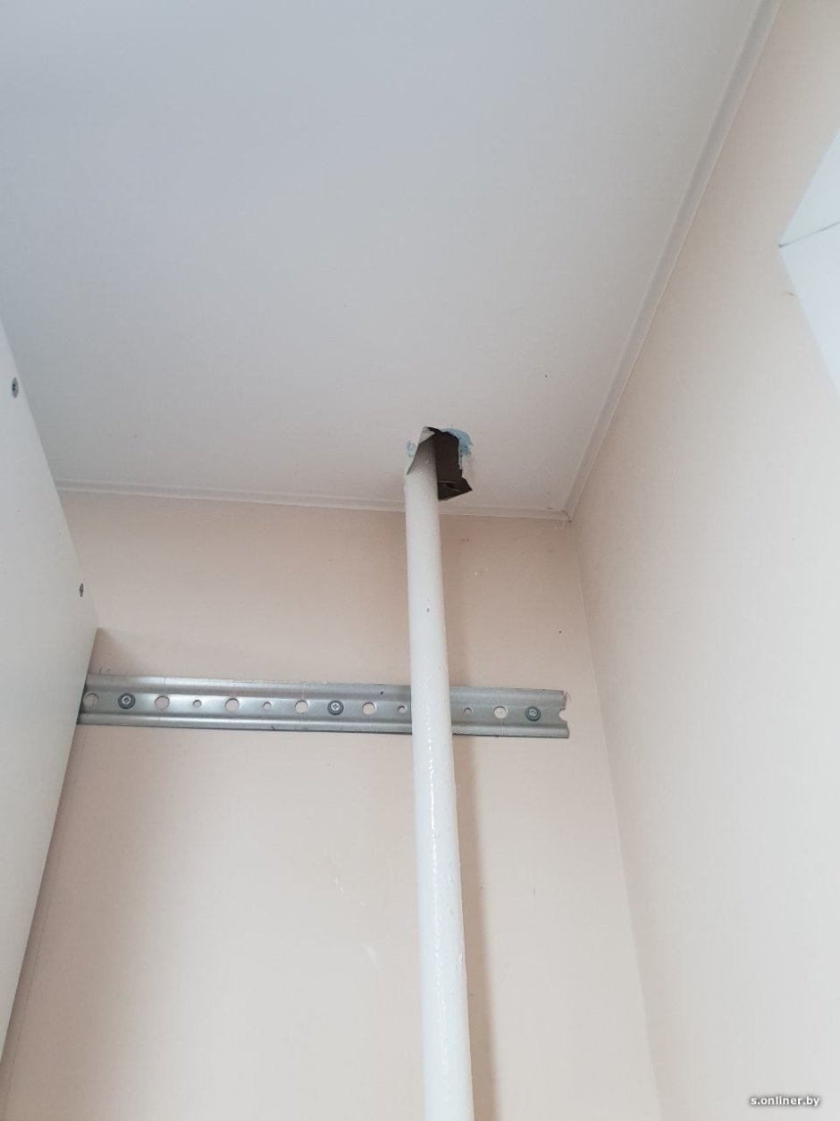 Газовая труба потолочная