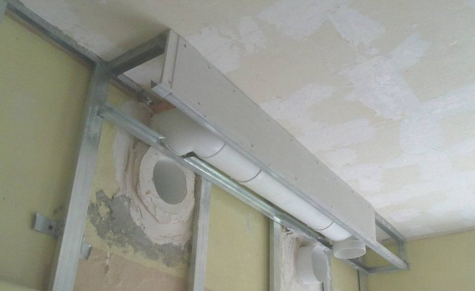 Короб для вытяжки из гипсокартона