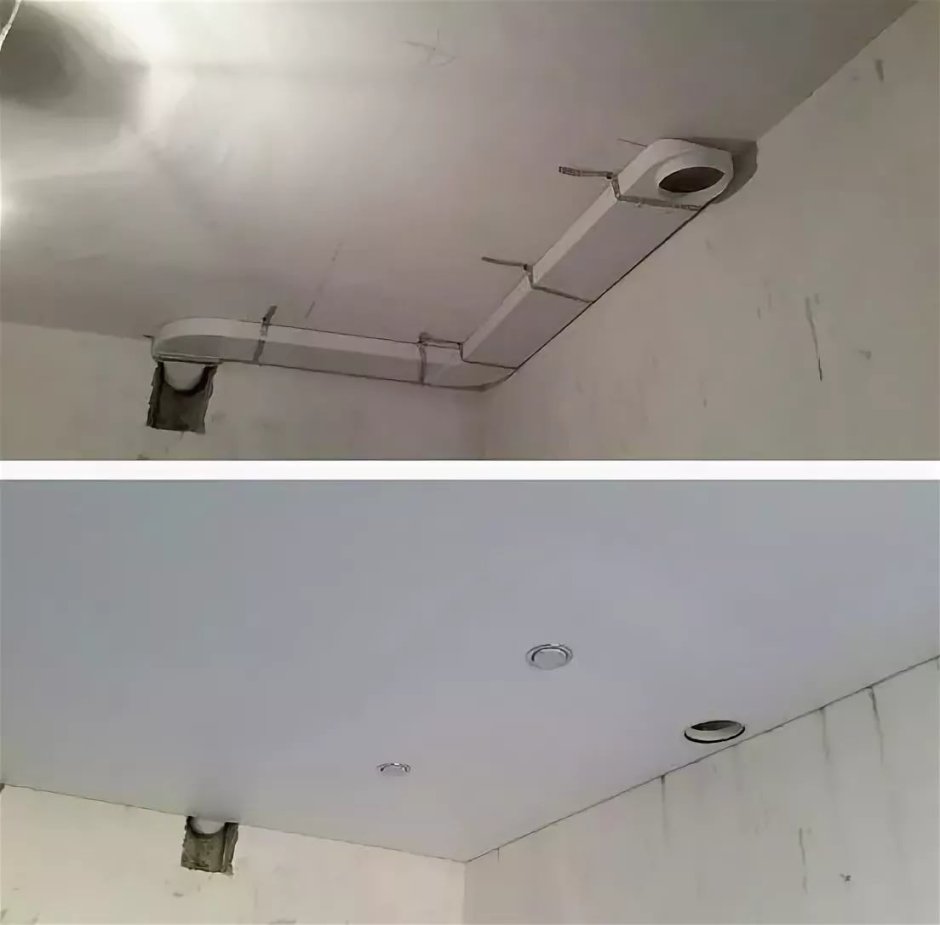 Вытяжка в вытяжном потолке