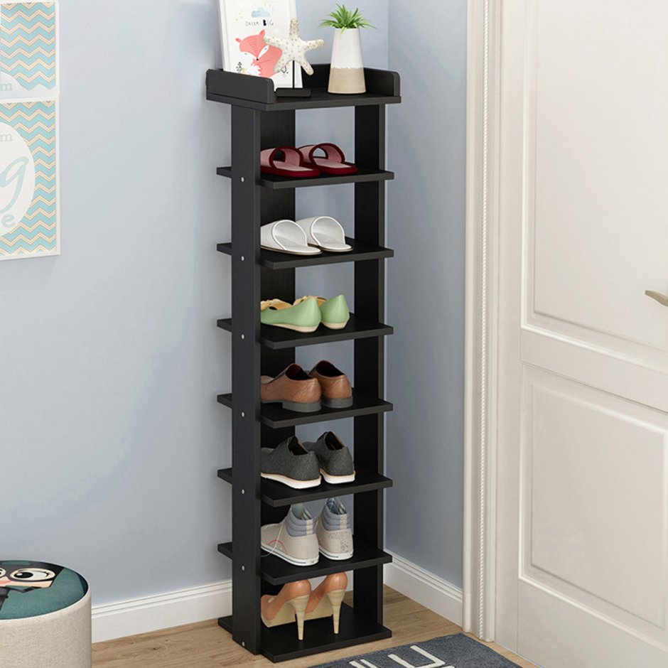 Вертикальная полка в прихожую