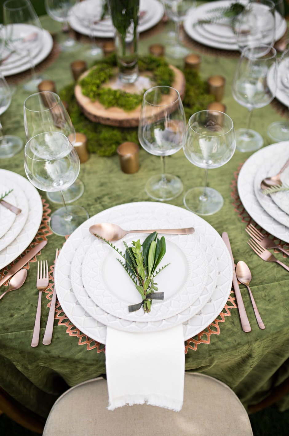 Сервировка стола в эко стиле