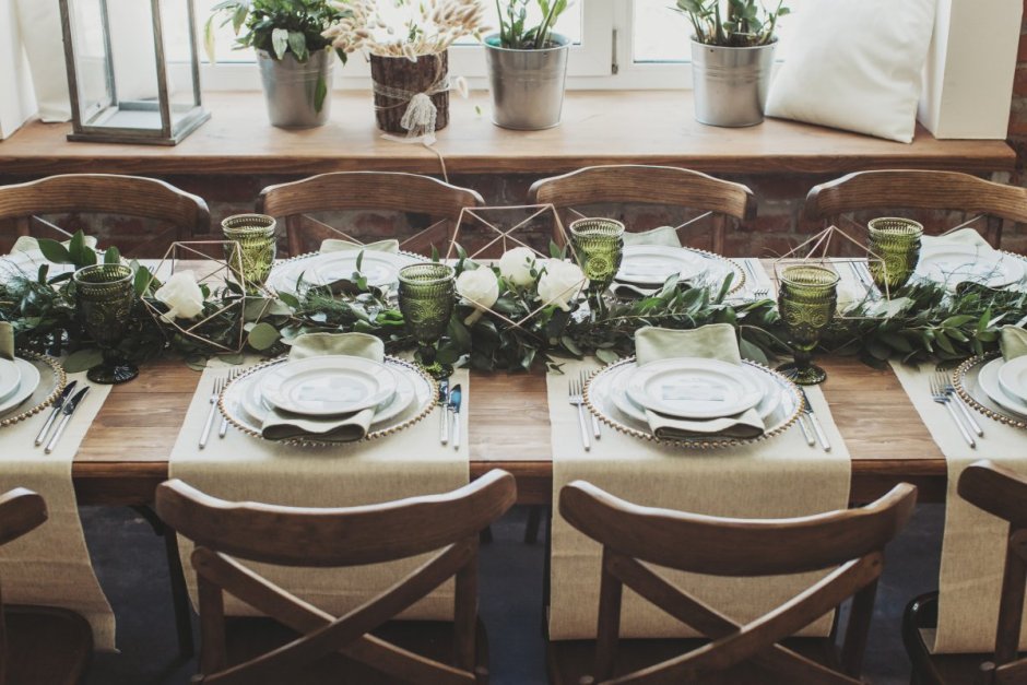 Декор стола в ресторане