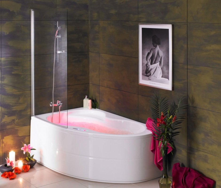 Micromega Duo ванна левосторонняя 170 x 105 см