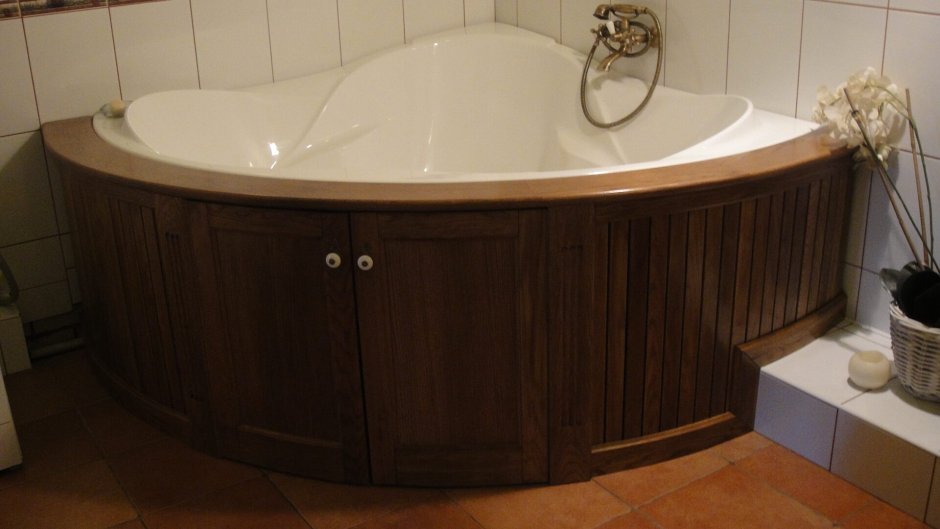 Экран для ванны полукруглый