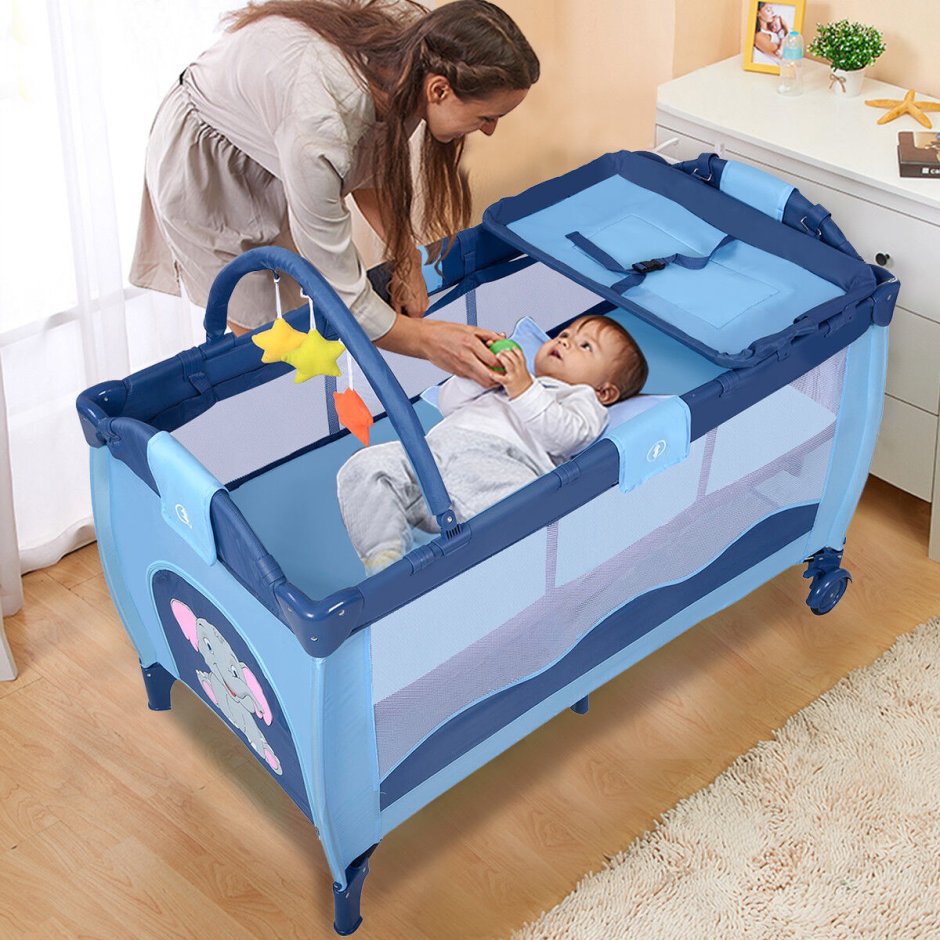 Кровать-манеж для новорожденных