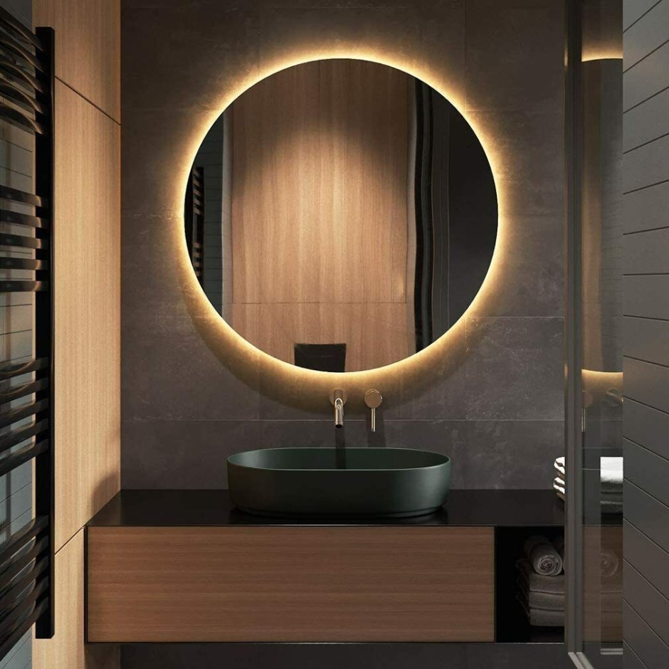Зеркало для ванной в стиле лофт