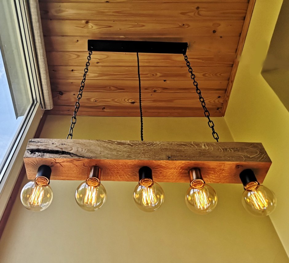 Люстра лофт 15 ламп Эдисона